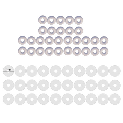 Silicone Healing Pull Piercing Discs 60 pcs 3/5/7/9 mm clear