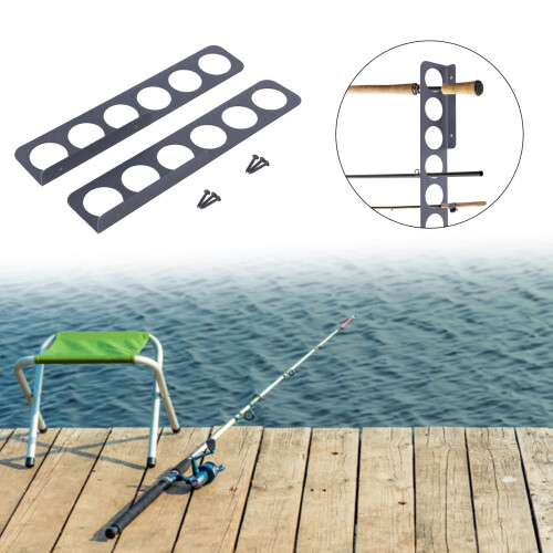 Fishing Rod Holder Wall Ceiling Rack 6 or 12 Rods 1