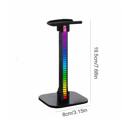 RGB Headphone Stand LED Base 7.68x3.15in 2