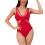 Women's Sheer Mesh Sleeveless V-Neck Bodycon Bodysuit 1