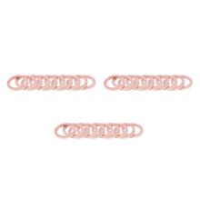 30Pcs 12mm X 17mm X 1.5mm Copper Crush Washer Flat Ring Gasket Fitting