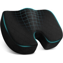 Non-Slip Memory Foam Seat Cushion Black