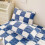 Milk Velvet Checkered Pillow Cover 2 pcs 1