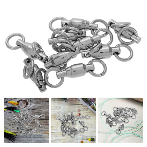 Fishing Swivels Dark Grey Double Welded 10 pcs