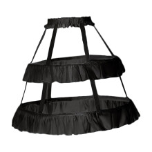 Black Girls Petticoat with 2 Hoops for Wedding or Party