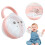 Baby Pacifier Case BPA-Free with Handle and Cover Pink 1