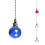 Crystal prism ball ceiling fan pull chain extension with 7