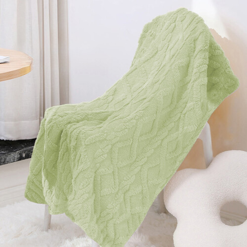 Wool Throw Blanket Soft Thick 27.55x39.37 Inches