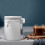 Lufttät kaffebehållare i rostfritt stål, 1,8 l, vit 1