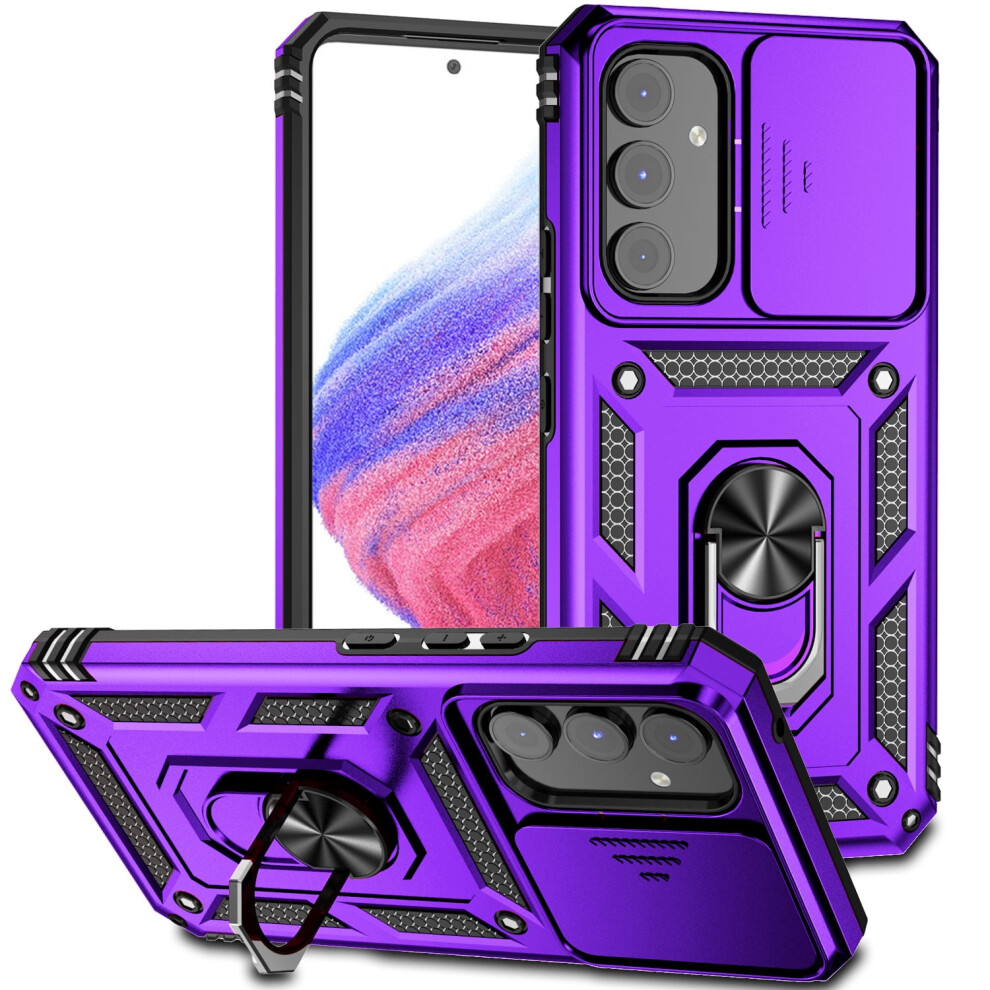 Rugged Case For Samsung Galaxy A16 5G With Sliding Purple 9180333320905