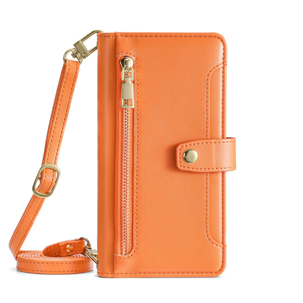 Crossbody Wallet Case For Samsung Galaxy A16 5G Orange 9180333329786