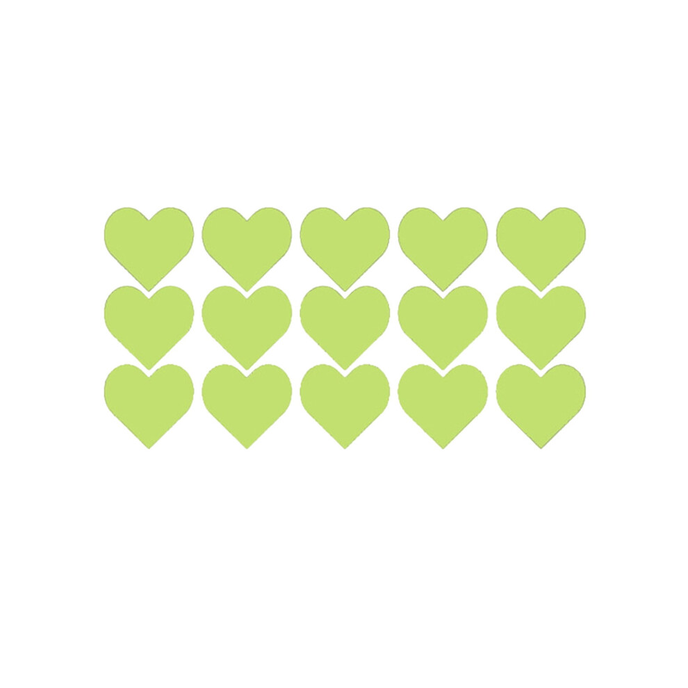 Heart-Shaped Glow-In-The-Dark Holographic Stickers (B) 9085618589285