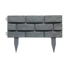 Black Plastic Garden Fence Edging for Flower Beds and Lawns