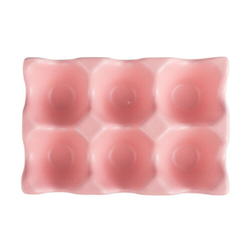Ceramic 6-Grid Egg Holder Tray