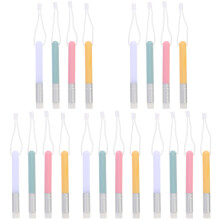 20 mini pinceles de tinta, pinceles pequeños de plástico para difuminar, ideales para manualidades y arte.