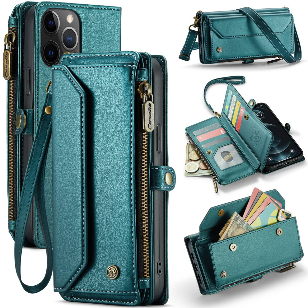 Rfid-Blocking Crossbody Wallet For Iphone 12 Pro Max With 9043876517198