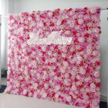 Kehuo Roll-Up Blomstervegg 1,15ft x 1,15ft Rose Bakgrunn
