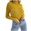 Women's Turtleneck Sweater Ribbed Knit Fitted Pullover 1