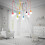 Edison Spider Pendant Lamp Kit 4-Head Adjustable 6
