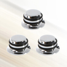Metal Guitar Bass Volume Control Knob 3 pcs 1x1x0.6 in