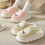 Women's Soft-Bottom Heightening Rabbit Slippers Pink1Pair 6
