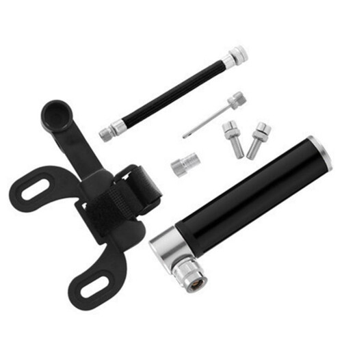 Black aluminum mini bicycle pump  portable