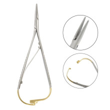 Pinzas para Portaagujas Dentales, Instrumento de Ortodoncia, Producto Dental, Acero Inoxidable, Portaagujas Mathieu