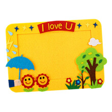 DIY Picture Frame for Kids Artwork Yellow