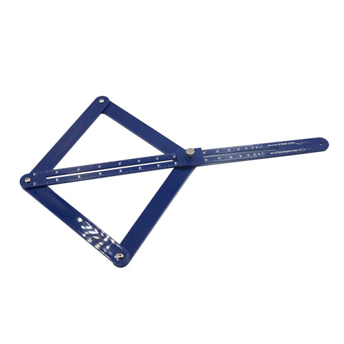Corner Angle Finder Protractor for Woodworking Blue 1pc 1