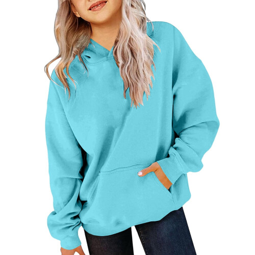 Mädchen-Hoodie, weicher Langarm-Pullover mit Grafikmuster 1