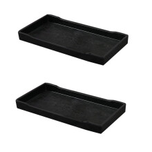 LOVIVER non-slip rectangle dinner lap tray 2 pcs