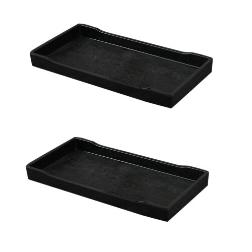 LOVIVER non-slip rectangle dinner lap tray 2 pcs
