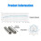 4x Shockproof Clip Mic Clips Adjustable Mic Holders with Adapters ,Wireless Mic Clamp Mic Stands for C02 5