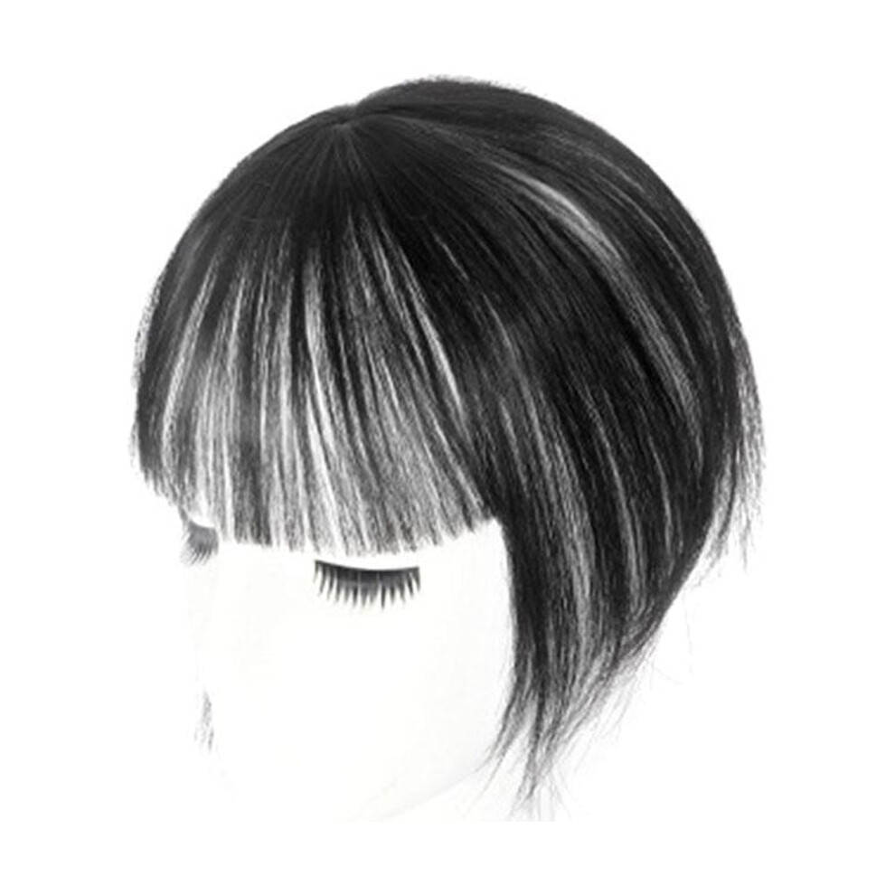 Invisible Seamless Thin Hair Topper with Bangs 1 Piece