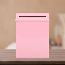 NICEXMAS Iron Ballot Box Mailbox Pink 1 Piece
