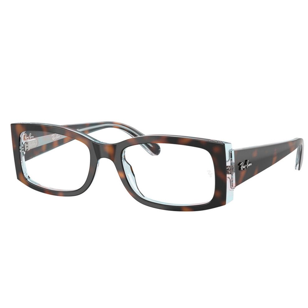 Ray - Ban Women's Transparent Woman Rx5434 Miriam 8401 Optical Frames Acetate Turtle Squared Normal - Image 3
