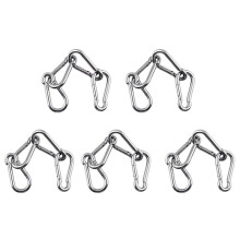 20Pcs M6 Spring Snap Hooks Heavy Duty Stainless Steel 304 Swing Set Accessories Fit for Gym,Camping,Traveling