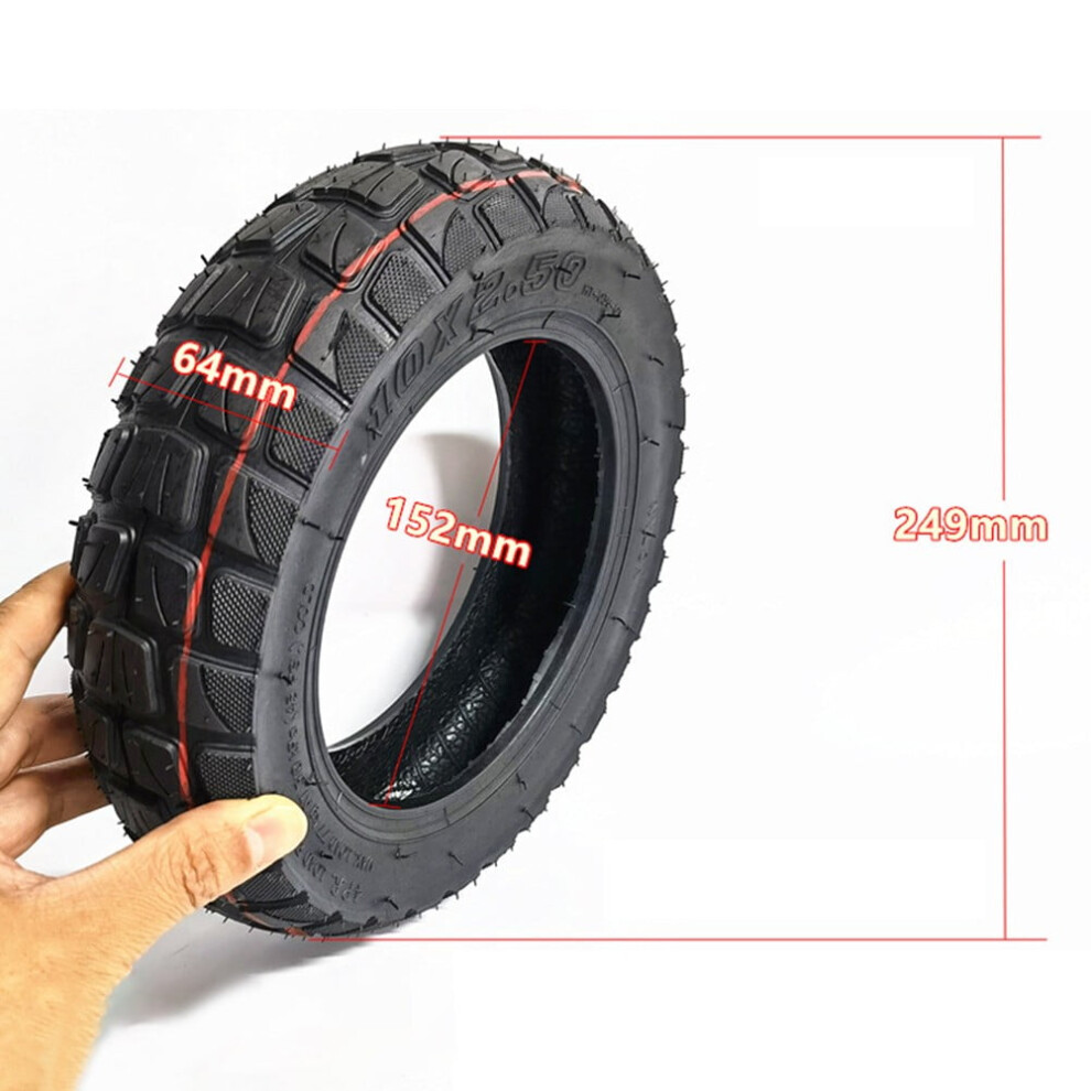Electric Scooter Tire 10 Inch Tubeless 250Mm Od 9422877110858