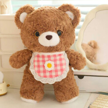Blue Bear Plush Toy with Scarf - 10 Inch, Weighted Paws,