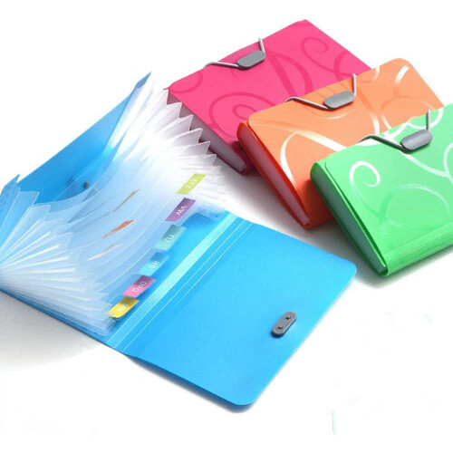 4Set - USUNQE4Pack Μικρός Φάκελος Επεκτεινόμενων Αρχείων με Καρτέλες, Οργανωτής Αρχείων
