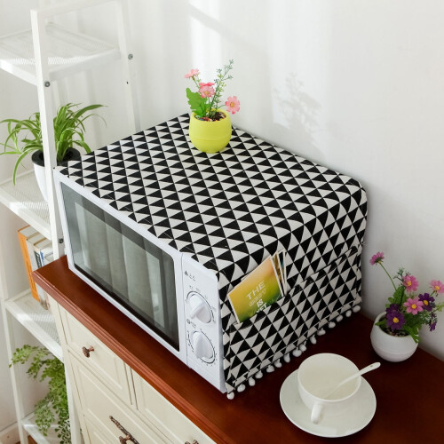Microwave Oven Cover Cotton Linen 1 Pack