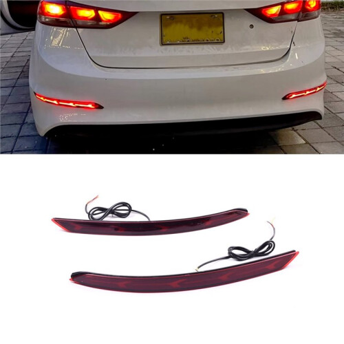 Rear Bumper Reflector Light for   2016-2018 Tail Light Brake Light Turn Signal Light, 3 Functions 1