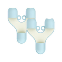 Gants de cuisine Poaug en promotion - Mini pinces en silicone, gants isolants compatibles micro-ondes, poignée antidérapante pour la cuisine - Bleus