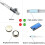 Rechargeable LED Glow Drumsticks 15-Color 2pcs 3