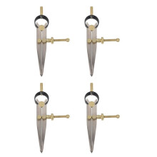 4X Leder Handwerk Rotierendes Hand Werkzeug Diy Flügel Teiler Verstellbarer Stahl Leder Handwerk Machen Rotierendes Werkzeug Flügel Teiler Abstand