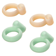Lot de 4 anneaux pour baguettes d'apprentissage pour enfants, outils en silicone, anneaux pour les doigts, embouts pratiques