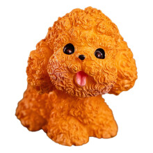 Mini Dog Figurines Resin Puppy Cake Topper Set