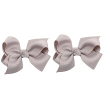 Set van strikjes met clip voor babyhaar - 7,5 cm, wit (2 stuks)