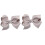 Conjunto de 2 presilhas de laço para cabelo de bebê menina - 7,6 cm (3 polegadas) brancas 1