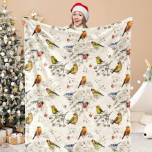 Couverture douce et moelleuse Casse-Noisette, motif aquarelle de Noël, plaid en flanelle douce et confortable pour la maison, les fêtes, le lit, le